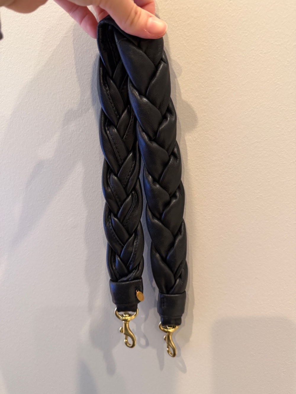 Clare V. Black Braided Leather Shoulder Strap - Picture 4 of 6